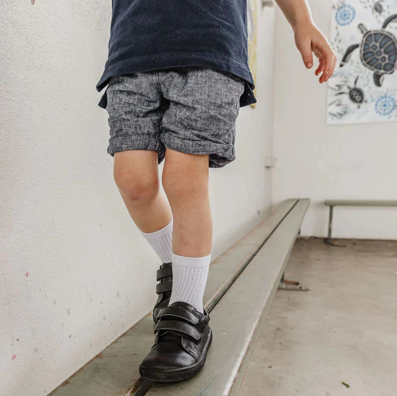 Bprimal Kids - Classic - Blackout (Leather) School Shoes - Image 22