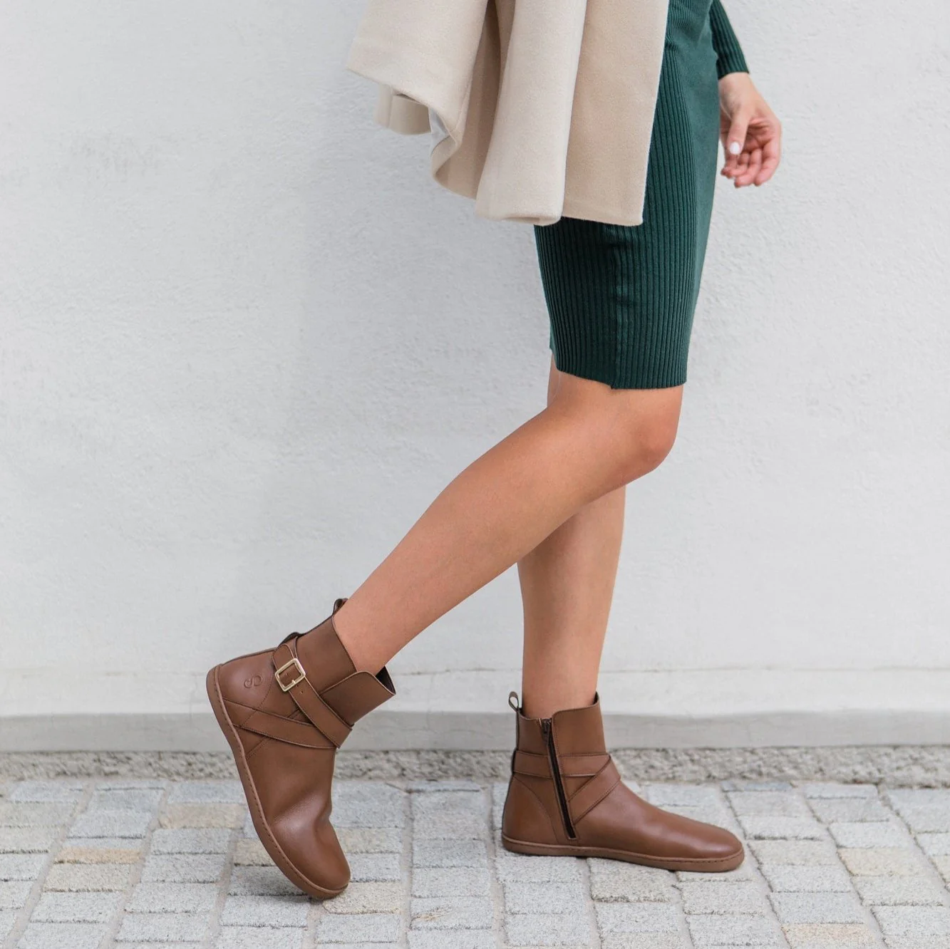 Shapen - DIVINE Barefoot Ankle Boots - Brown (Womens) - Image 15