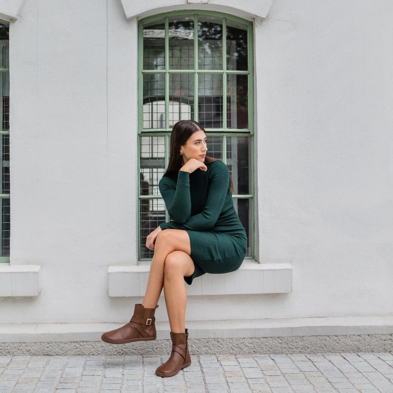 Shapen - DIVINE Barefoot Ankle Boots - Brown (Womens) - Image 3