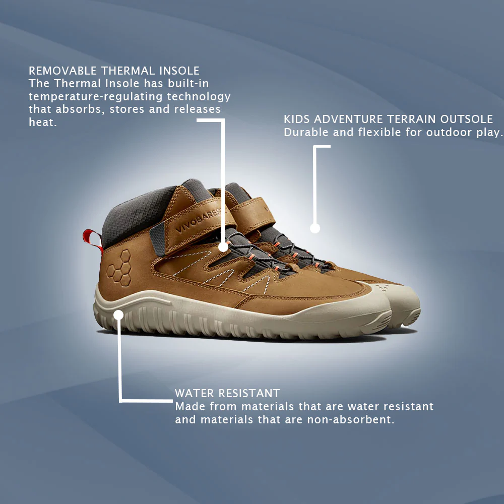 Vivobarefoot - Tracker AT Junior Hiking Boot - Acorn - Image 9